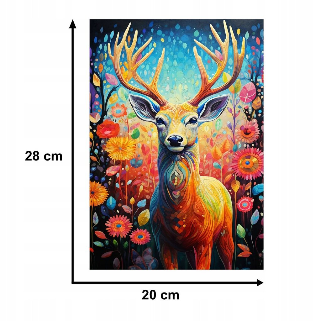 Mruu&amp;Pruu peura palapeli 20 x 28 cm 160 palaa Puinen palapeli hinta ja tiedot | Palapelit | hobbyhall.fi