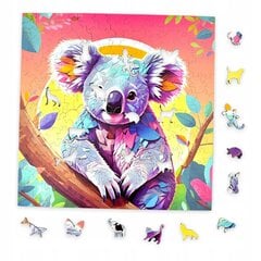 Koala-palapeli Mruu&amp;Pruu 25 x 25 cm 150 palaa Puinen palapeli hinta ja tiedot | Palapelit | hobbyhall.fi