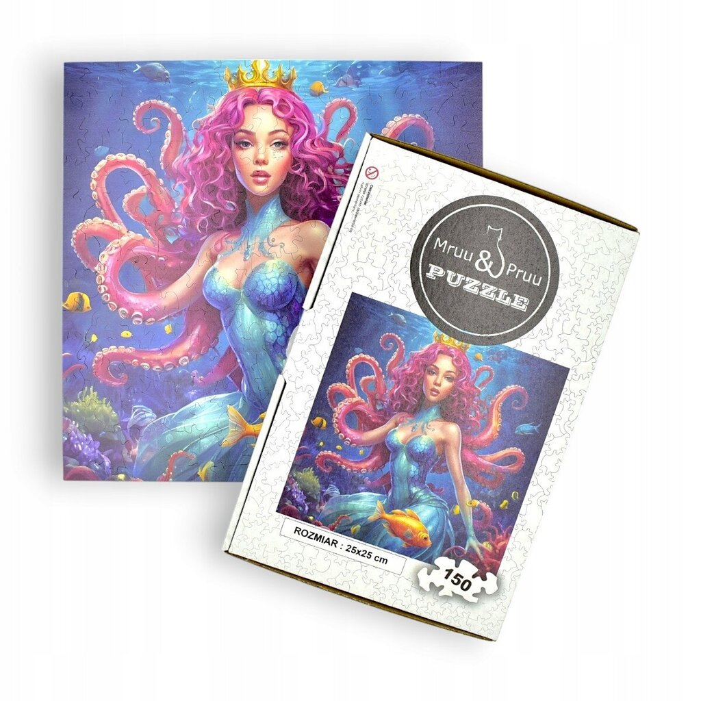 Puzzle Woman Mruu&amp;Pruu lonkerot 25 x 25 cm 150 palaa Puinen palapeli hinta ja tiedot | Palapelit | hobbyhall.fi