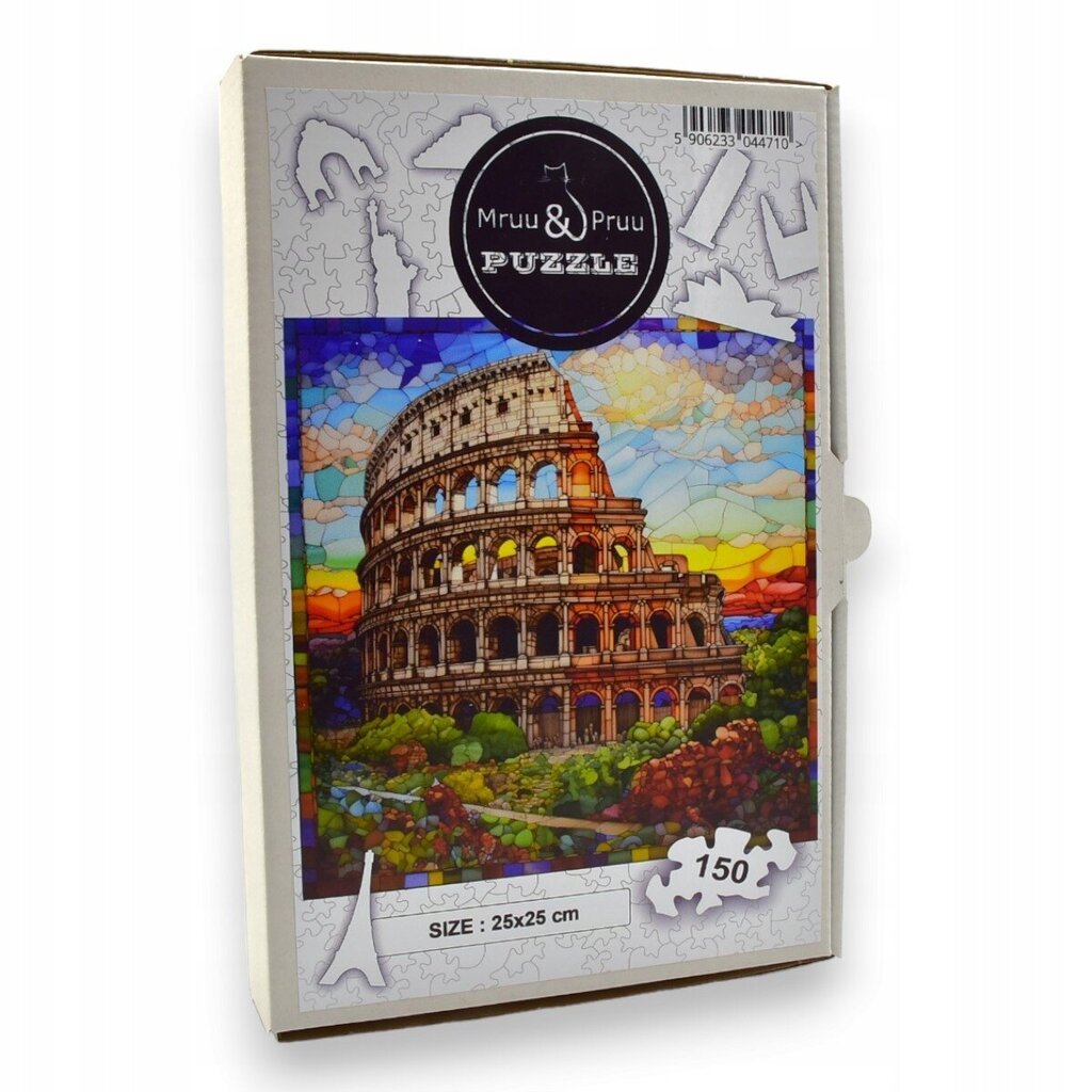 Palapeli Colosseum Mruu&amp;Pruu 25 x 25 cm 150 palaa Puupalapeli hinta ja tiedot | Palapelit | hobbyhall.fi