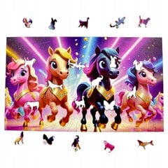 Puzzle Pony 160 palaa Puinen palapeli Mruu&amp;Pruu hinta ja tiedot | Palapelit | hobbyhall.fi