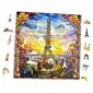 Palapeli Eiffel-torni Mruu&amp;Pruu 25 x 25 cm 150 palaa Puinen palapeli hinta ja tiedot | Palapelit | hobbyhall.fi