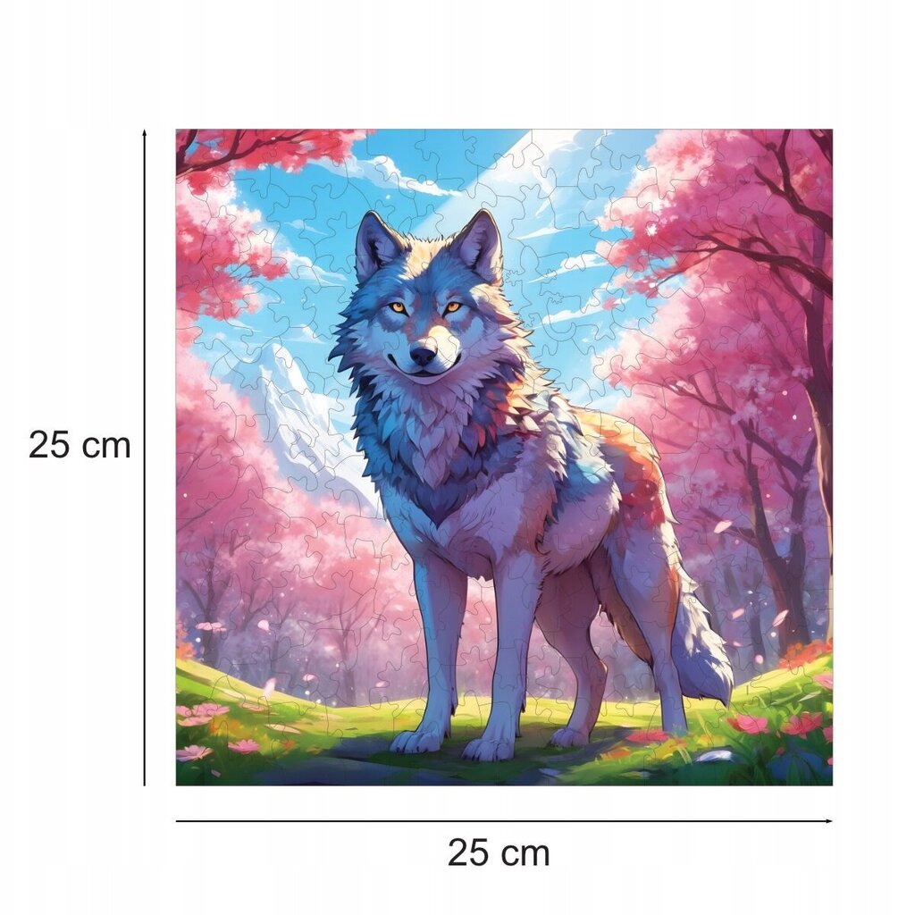 Mruu &amp; Pruu Wolf Puzzle 25 x 25 cm 150 palaa Puinen palapeli hinta ja tiedot | Palapelit | hobbyhall.fi