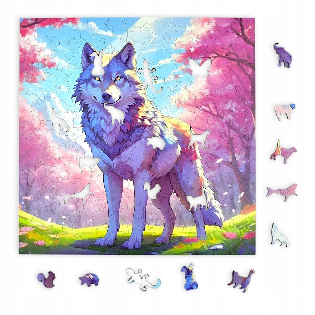 Mruu &amp; Pruu Wolf Puzzle 25 x 25 cm 150 palaa Puinen palapeli hinta ja tiedot | Palapelit | hobbyhall.fi