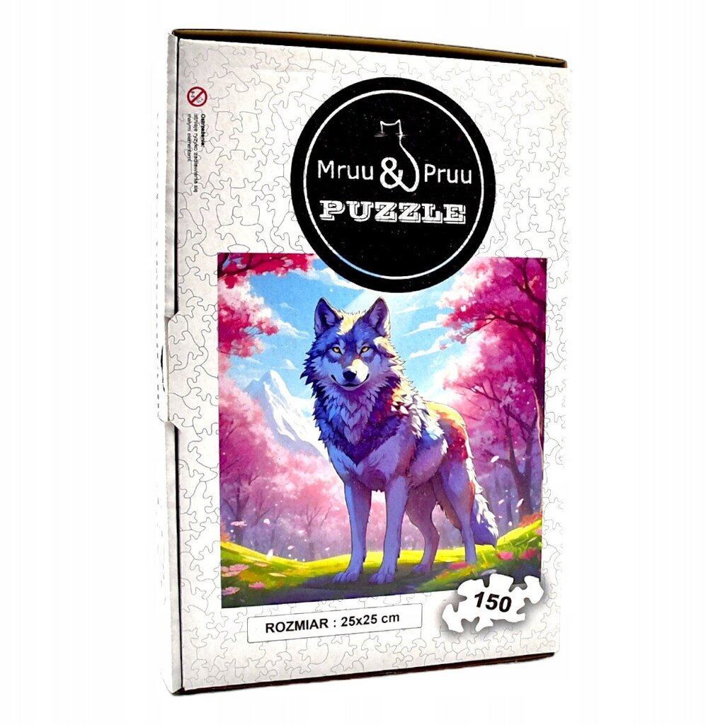 Mruu &amp; Pruu Wolf Puzzle 25 x 25 cm 150 palaa Puinen palapeli hinta ja tiedot | Palapelit | hobbyhall.fi