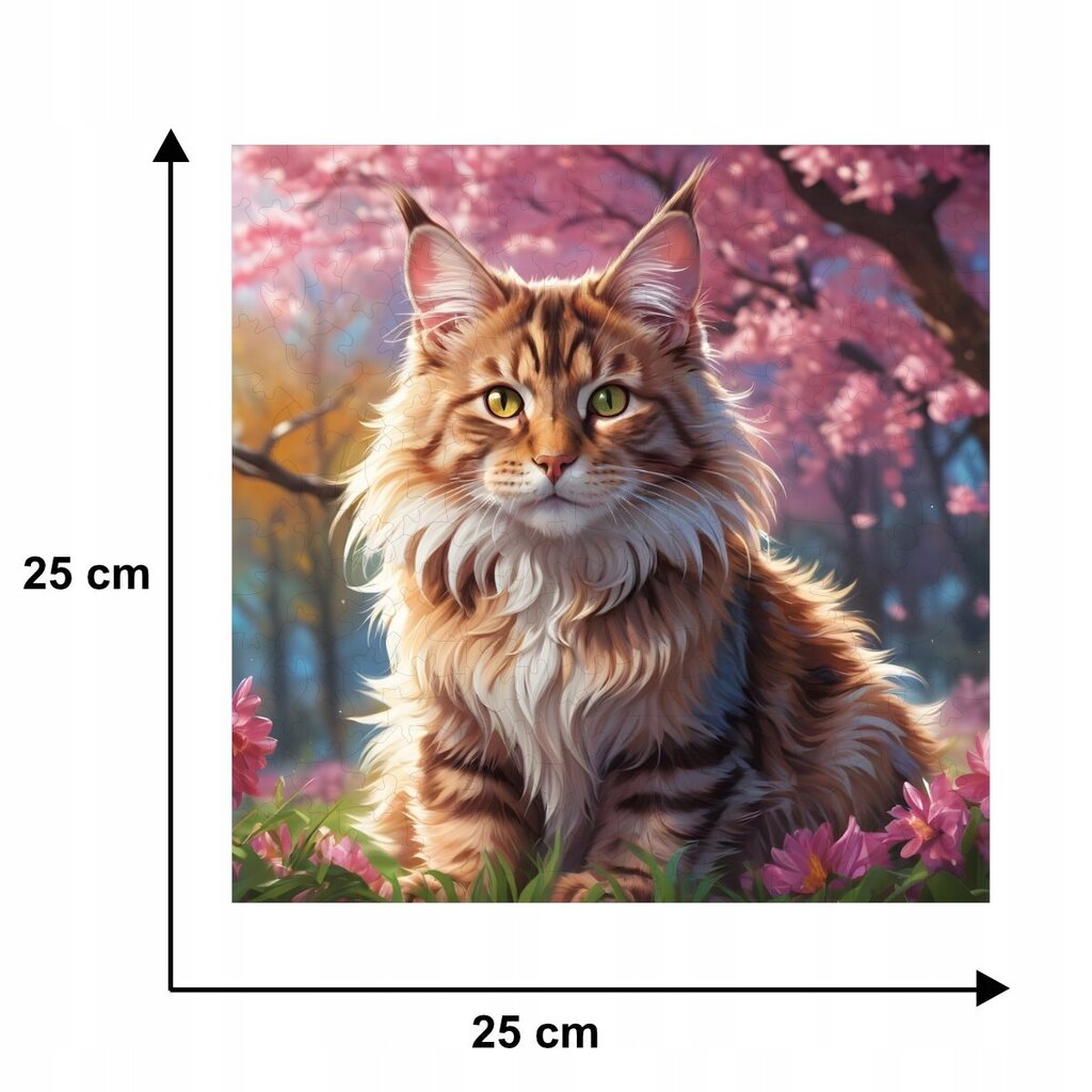 Palapeli Mruu&amp;Pruu 25 x 25 cm CAT 150 palaa Puinen palapeli hinta ja tiedot | Palapelit | hobbyhall.fi