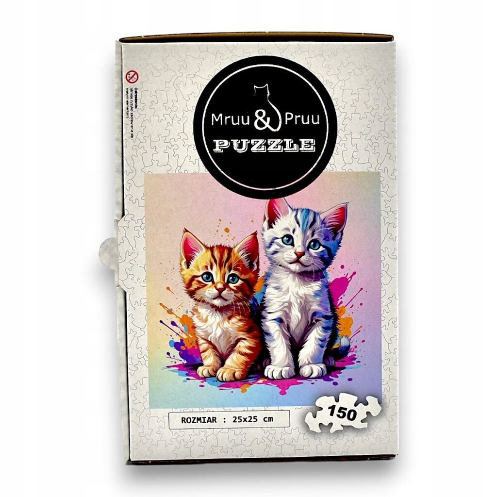 Palapeli Mruu&amp;Pruu 25 x 25 cm CATS 150 palaa Puinen palapeli hinta ja tiedot | Palapelit | hobbyhall.fi