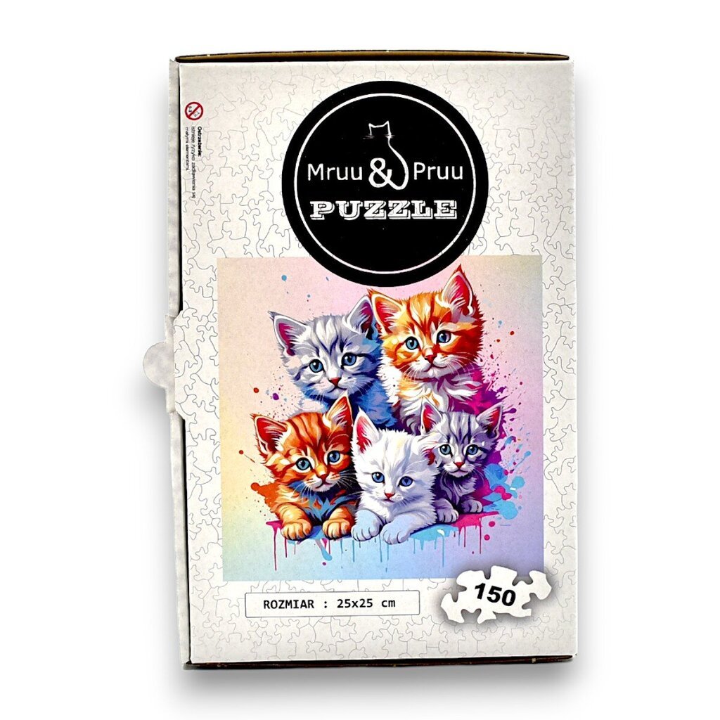 Palapeli Mruu&amp;Pruu 25 x 25 cm CATS 150 palaa Puinen palapeli hinta ja tiedot | Palapelit | hobbyhall.fi