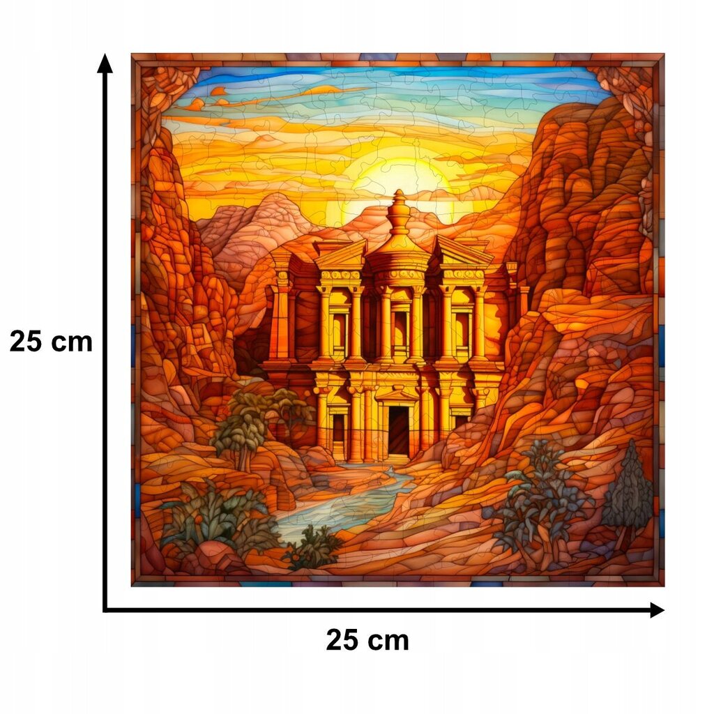 Palapeli Petra Jordaniassa Mruu&amp;Pruu 25 x 25 cm 150 el. Puinen palapeli hinta ja tiedot | Palapelit | hobbyhall.fi