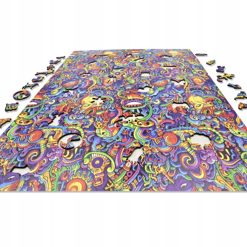 IMPOSSIBLE PUZZLE 480 ELEMENTS Psykedeelinen puinen palapeli hinta ja tiedot | Palapelit | hobbyhall.fi