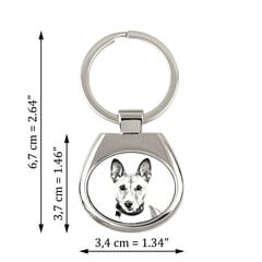 Basenji - avaimenperä koiralla, painettu avaimenperä, Art-Dog -merkin personoitu ripustuslenkki hinta ja tiedot | Lasit, mukit ja kannut | hobbyhall.fi