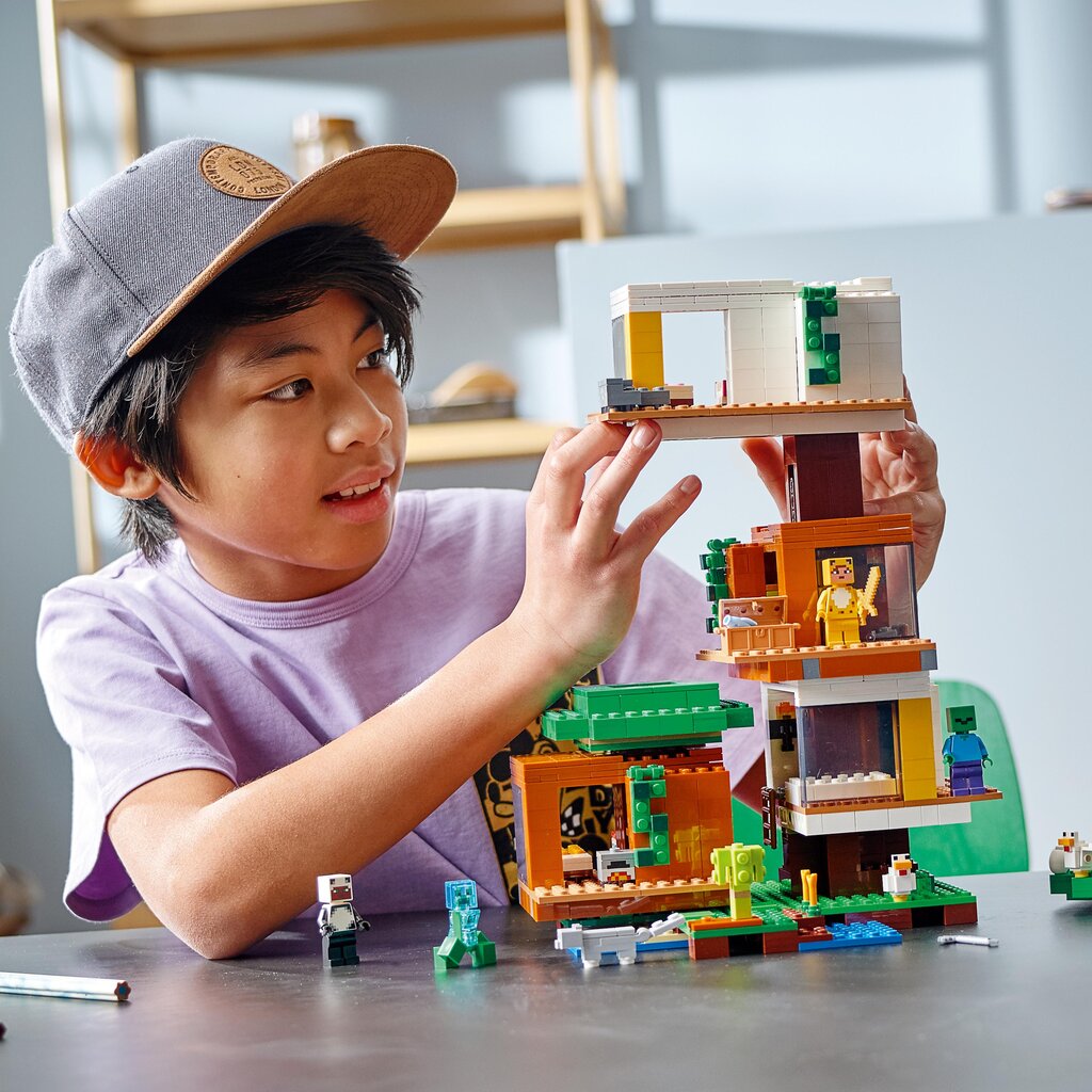 21174 LEGO® Minecraft moderni puumaja hinta ja tiedot | LEGOT ja rakennuslelut | hobbyhall.fi