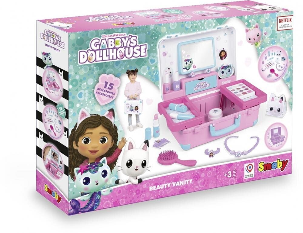 Kosmetiikkalaukku Smoby Gabby's Dollhouse hinta ja tiedot | Tyttöjen lelut | hobbyhall.fi