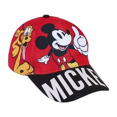 Pipo Mikki Hiiri, punainen, 53 cm hinta ja tiedot | Mickey Mouse Poikien vaatteet | hobbyhall.fi