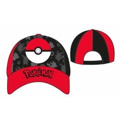 Lippis Pokémon S2431264, punainen hinta ja tiedot | Poikien hatut, huivit ja käsineet | hobbyhall.fi