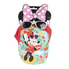 Minnie Mouse Girls -hattu ja aurinkolasisetti, vihreä hinta ja tiedot | Tyttöjen hatut, huivit ja käsineet | hobbyhall.fi