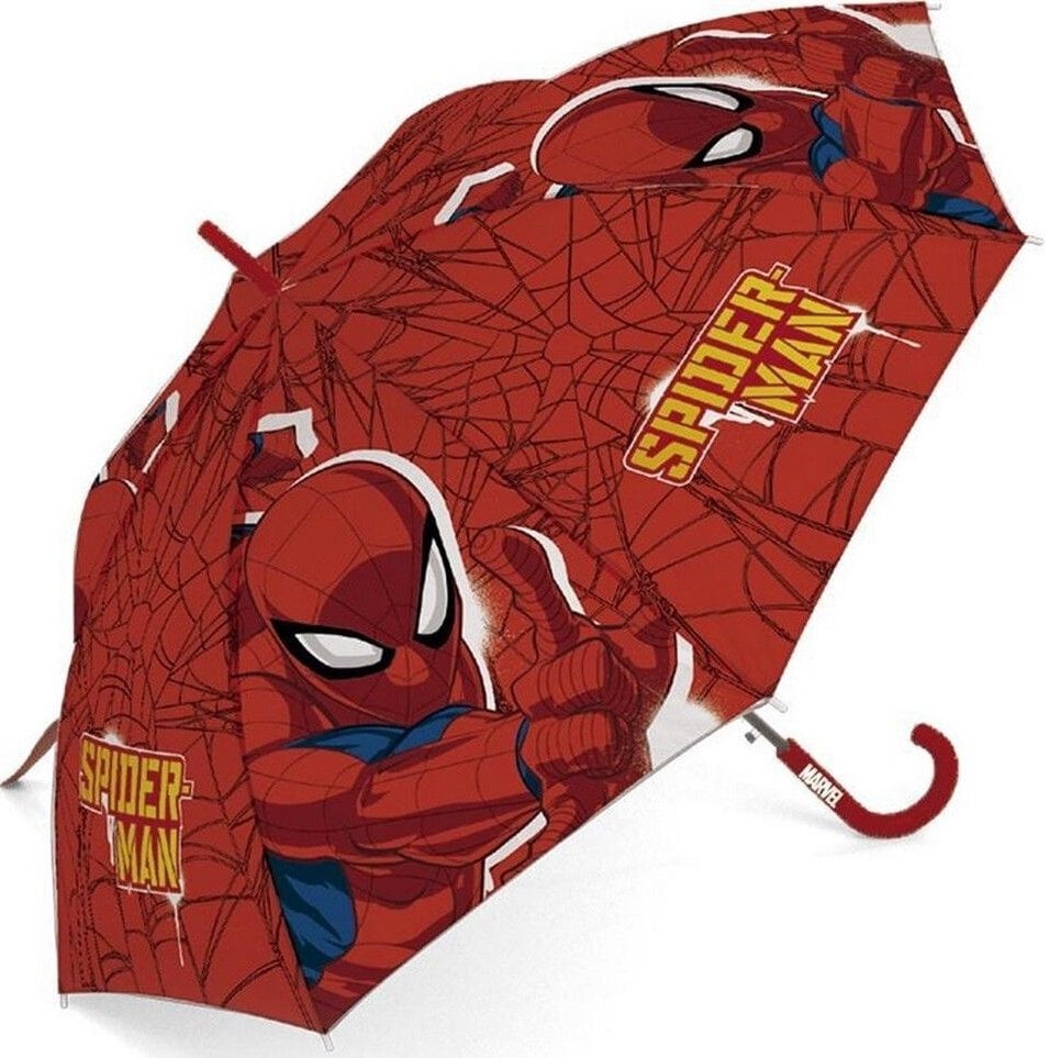 Sateenvarjo lapsille Marvel Spider Man Red SM13267-2 hinta ja tiedot | Lasten asusteet | hobbyhall.fi