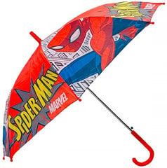 Sateenvarjo lapsille Marvel Spider Man Red SM13758/RED hinta ja tiedot | Lasten asusteet | hobbyhall.fi