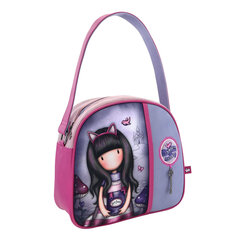 Gorjuss käsilaukku Cheshire Cat, violetti, 30 x 28,5 x 11,5 cm hinta ja tiedot | Lasten asusteet | hobbyhall.fi