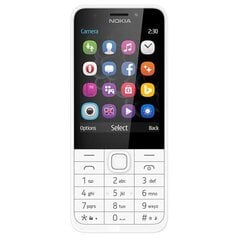 Nokia 230 Dual SIM 16GB White (TA-1609) hinta ja tiedot | Matkapuhelimet | hobbyhall.fi