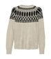 Vero Moda naisten villapaita 10296978*01, beige/musta 5715605157060 hinta ja tiedot | Naisten neulepuserot | hobbyhall.fi