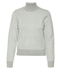 Vero Moda naisten villapaita 10314509*02, valkoinen/vaalean harmaa 5715611472003 hinta ja tiedot | Naisten neulepuserot | hobbyhall.fi