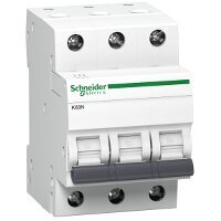 Modulaarinen automaattikytkin Schneider Electric Acti9 K60N, 3P 16A C 6kA hinta ja tiedot | Kytkimet ja pistorasiat | hobbyhall.fi