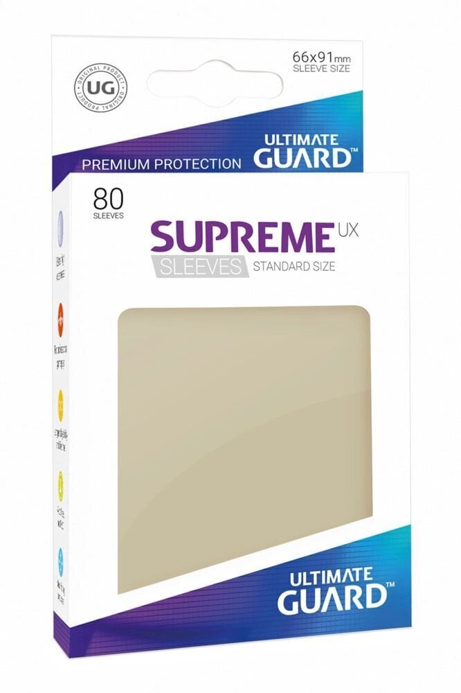 Suojakalvot Ultimate Guard Supreme UX Vakiokoko (80 kpl) SAND hinta ja tiedot | Lautapelit ja älypelit | hobbyhall.fi