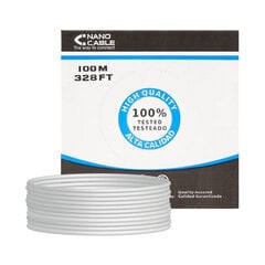 UTP-kaapeli, RJ45, kat. 5e NANOCABLE 10.20.0302-FLEX Harmaa (100 M) BFN-BB-S0224304 hinta ja tiedot | Kaapelit ja adapterit | hobbyhall.fi