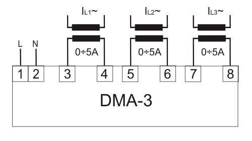 Ampeerimittari DMA-3T hinta ja tiedot | Kytkimet ja pistorasiat | hobbyhall.fi