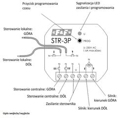 STR-3P yleiskäyttöinen rullaverhon ohjain hinta ja tiedot | Kytkimet ja pistorasiat | hobbyhall.fi