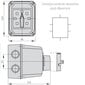Nokkakytkin kotelossa 40A (L-0-P) hinta ja tiedot | Kytkimet ja pistorasiat | hobbyhall.fi