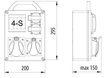 R-BOX 240R-4 2x230V 2x32A/5P 4S kytkinlaite - B.1703R hinta ja tiedot | Kytkimet ja pistorasiat | hobbyhall.fi