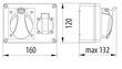 Jakokeskus R-BOX 150 1x230V 1x16A/4P - B.1202 hinta ja tiedot | Kytkimet ja pistorasiat | hobbyhall.fi