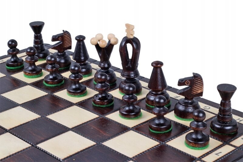 Perinteinen puinen shakki Sunrise Chess & Games Royal Chess Medium, 35 x 35 cm hinta ja tiedot | Lautapelit ja älypelit | hobbyhall.fi