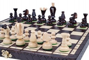 Perinteinen puinen shakki Sunrise Chess & Games Royal Chess Medium, 35 x 35 cm hinta ja tiedot | Lautapelit ja älypelit | hobbyhall.fi