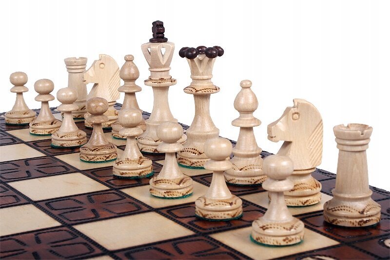 Perinteinen puinen shakki Sunrise Chess & Games Junior, 42 x 42 cm hinta ja tiedot | Lautapelit ja älypelit | hobbyhall.fi