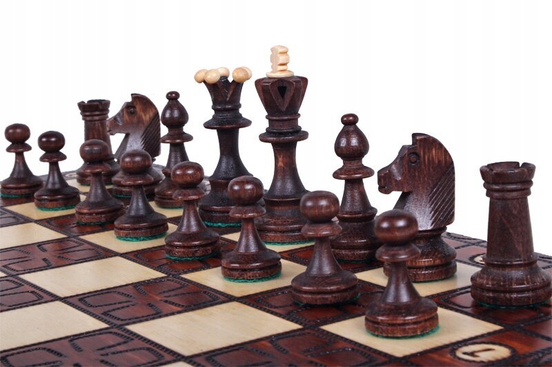 Perinteinen puinen shakki Sunrise Chess & Games Junior, 42 x 42 cm hinta ja tiedot | Lautapelit ja älypelit | hobbyhall.fi