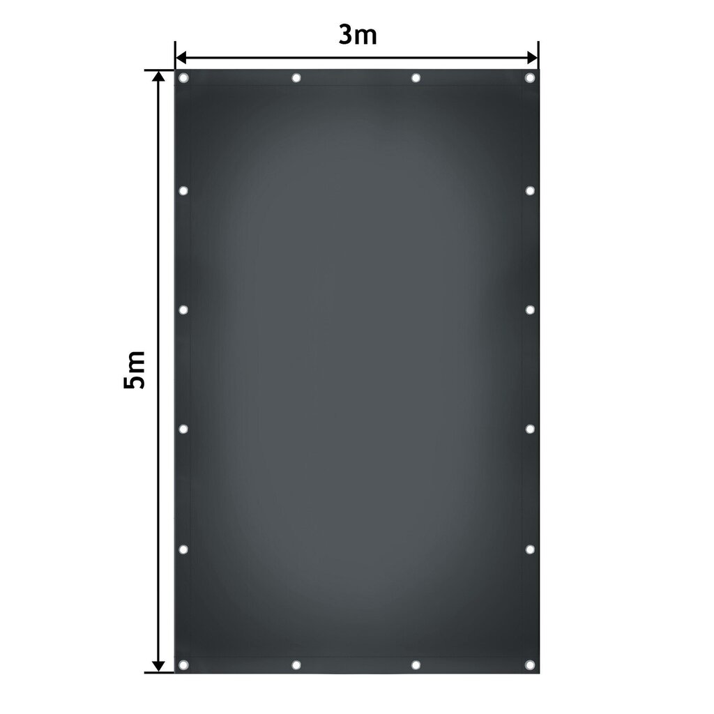 Monitoiminen suojapeite, 3x5 m, harmaa hinta ja tiedot | Puutarhatyökalut | hobbyhall.fi