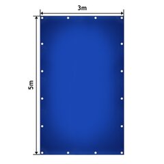 Monitoiminen suojapeite 3x5 m, sininen hinta ja tiedot | Puutarhatyökalut | hobbyhall.fi