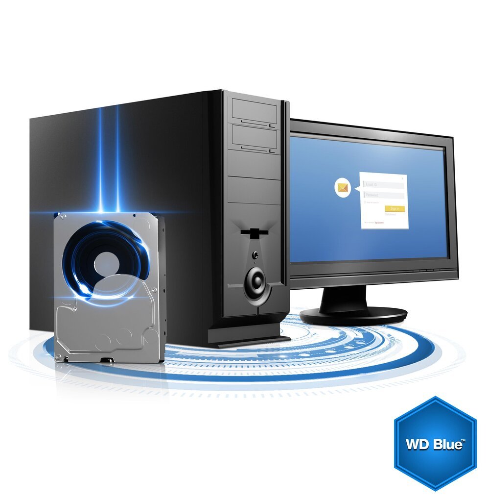 Western Digital WD Blue 2 TB, Sata III (WD20EZRZ) hinta ja tiedot | Kovalevyt | hobbyhall.fi