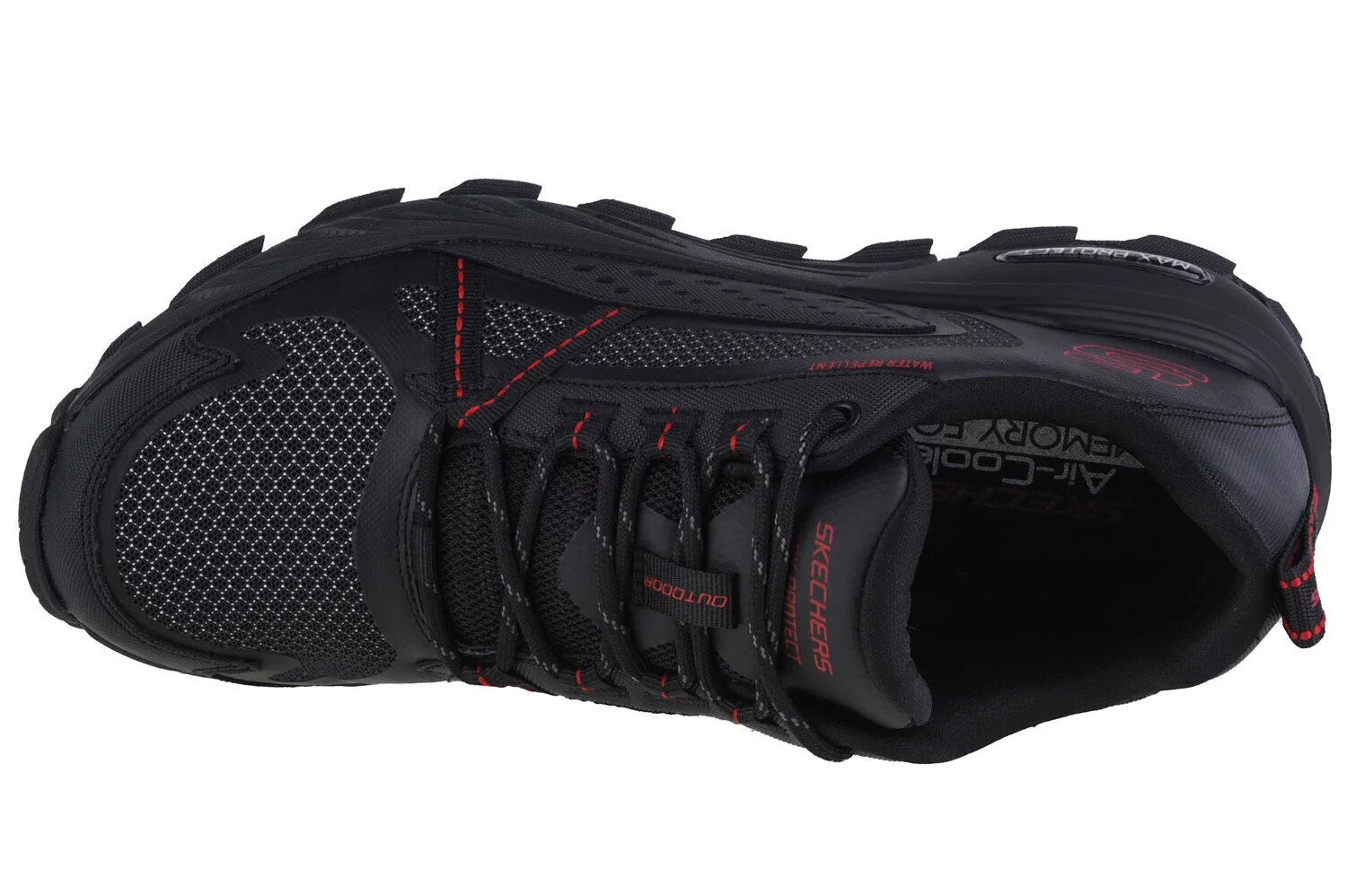 Miesten vaelluskengät Skechers Max Protect 237303-BKRD 61645, musta hinta ja tiedot | Miesten urheilu- ja vapaa-ajan kengät | hobbyhall.fi