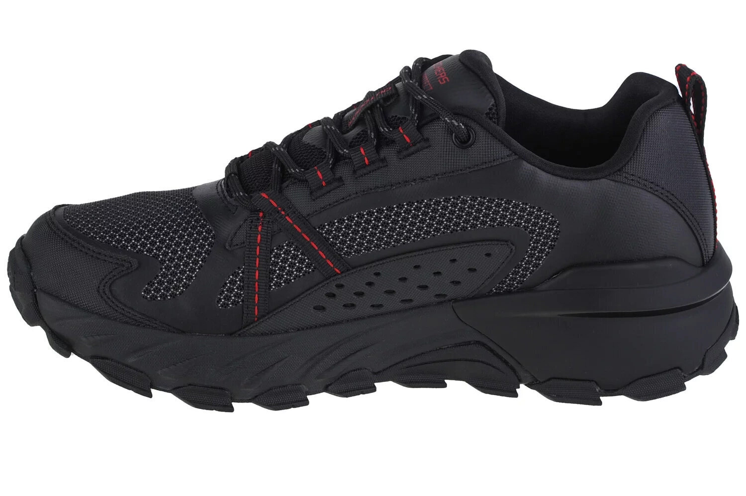 Miesten vaelluskengät Skechers Max Protect 237303-BKRD 61645, musta hinta ja tiedot | Miesten urheilu- ja vapaa-ajan kengät | hobbyhall.fi