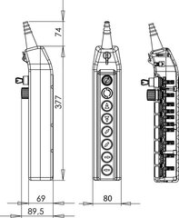 Nosturin ohjausriipus PKS-8W04 hinta ja tiedot | Turvajärjestelmien ohjaimet | hobbyhall.fi