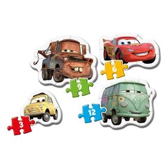 Palapelisarja Žaib Makvynas (Autot) Clementoni, 3+6+9+12 d. hinta ja tiedot | Palapelit | hobbyhall.fi