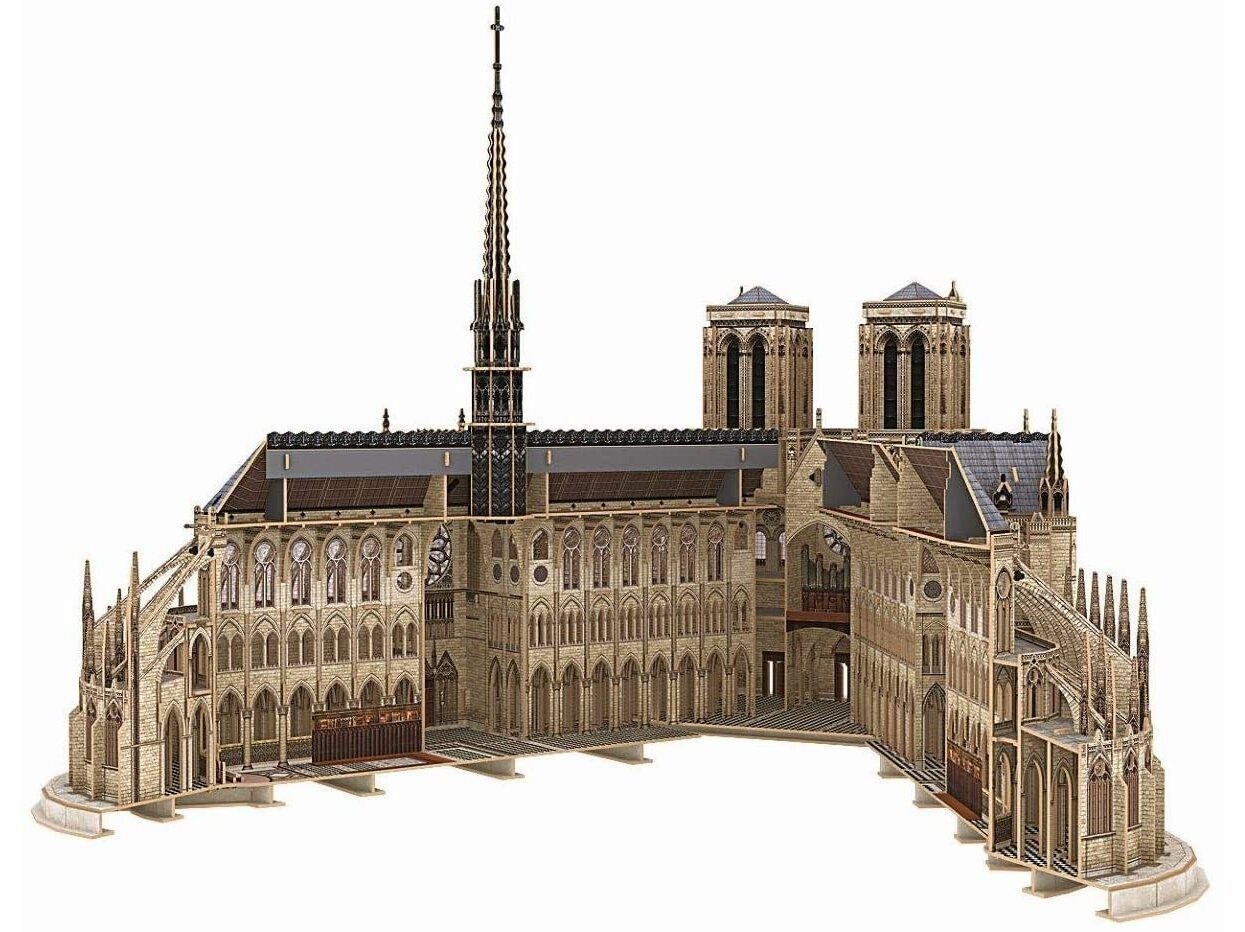 3D-palapeli Notre Dame de Paris, 00190, yli 10 vuotta hinta ja tiedot | Palapelit | hobbyhall.fi