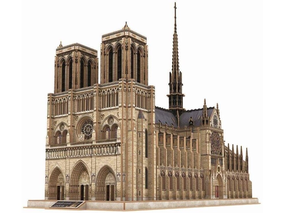 3D-palapeli Notre Dame de Paris, 00190, yli 10 vuotta hinta ja tiedot | Palapelit | hobbyhall.fi