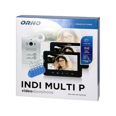 Videopuhelin INDI MULTI P OR-VID-VP-1072/B musta, monitalojen videopuhelin. hinta ja tiedot | Video- ja sisäpuhelimet | hobbyhall.fi