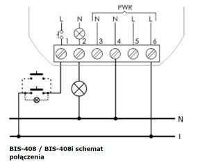 BIS-408 LED on-off bistabiilireleet hinta ja tiedot | Muuntimet ja invertterit | hobbyhall.fi