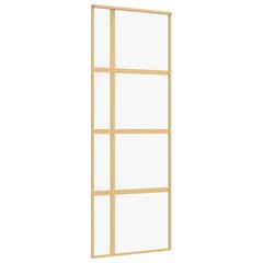 Liukuovi kultainen 76x205cm lasi ja alumiini 155190 hinta ja tiedot | Sisäovet | hobbyhall.fi